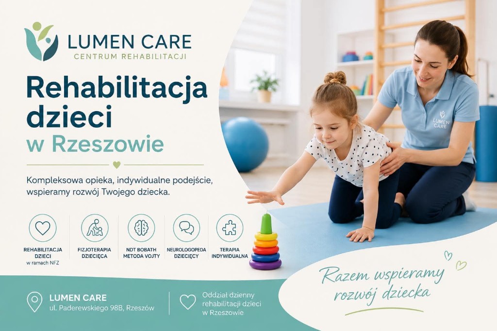 Rehabilitacja dzieci Rzeszów – Lumen Care
